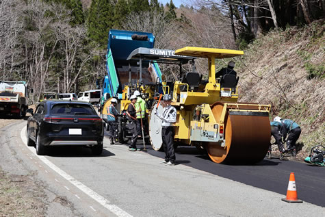 山間部の交通誘導も的確に